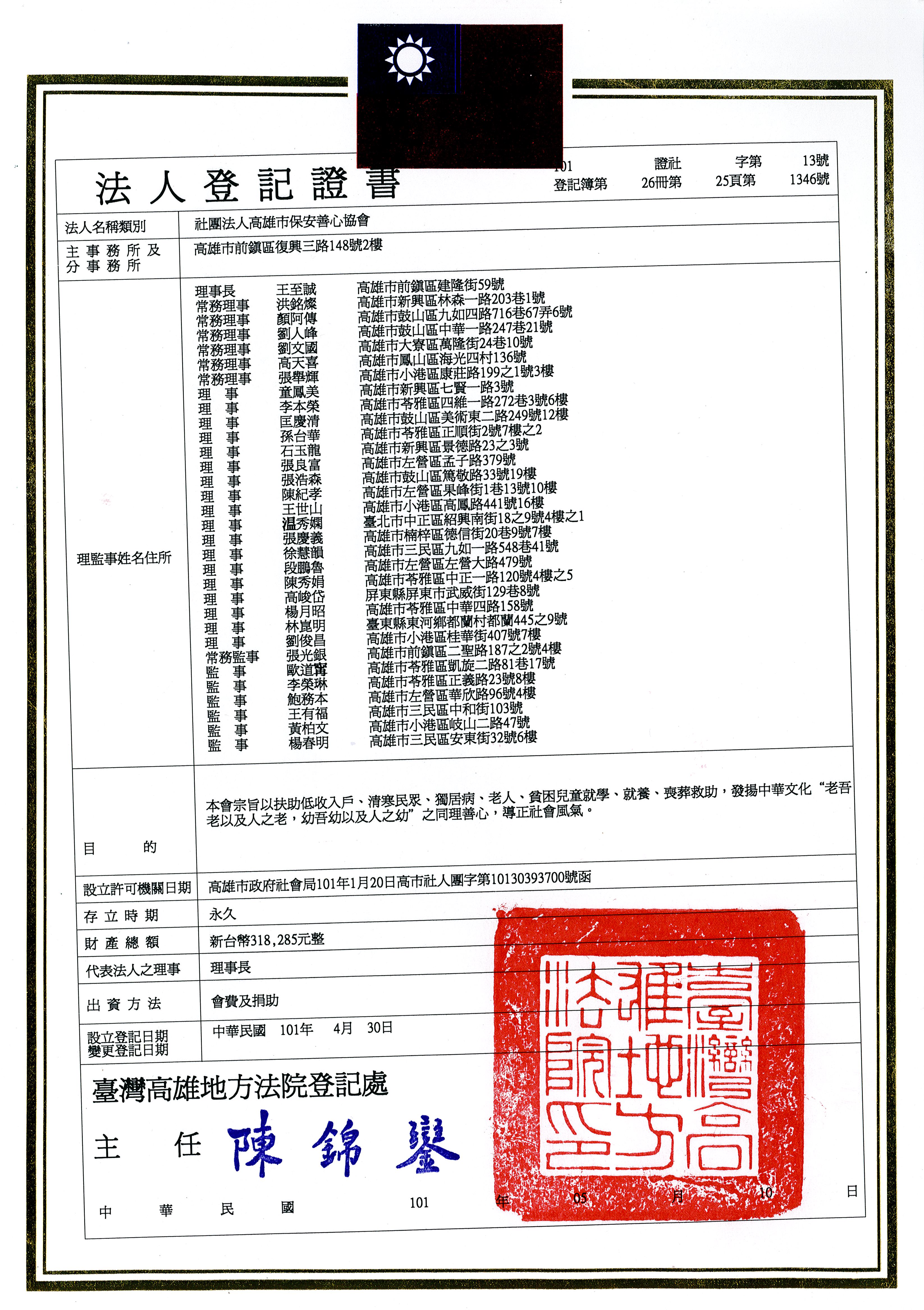 法人登記- 關於協會